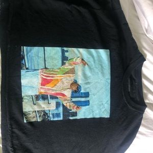 Cropped oversized biggie tee